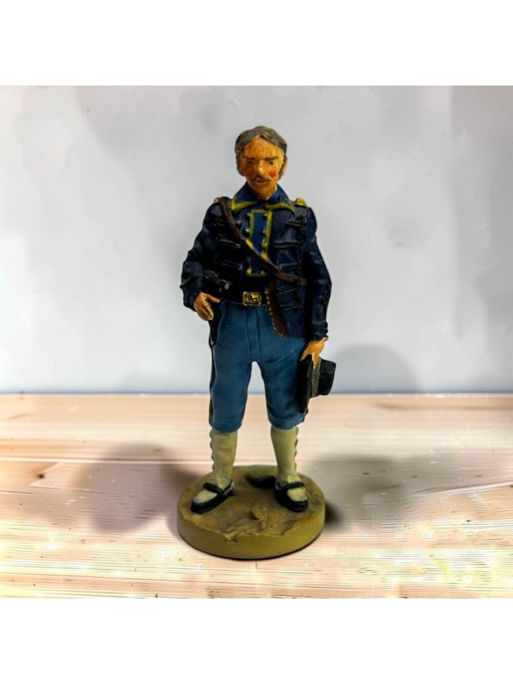 4th Massachusetts 1780 Revolutionary War Soldier Metal Figurine By AMHS 1983